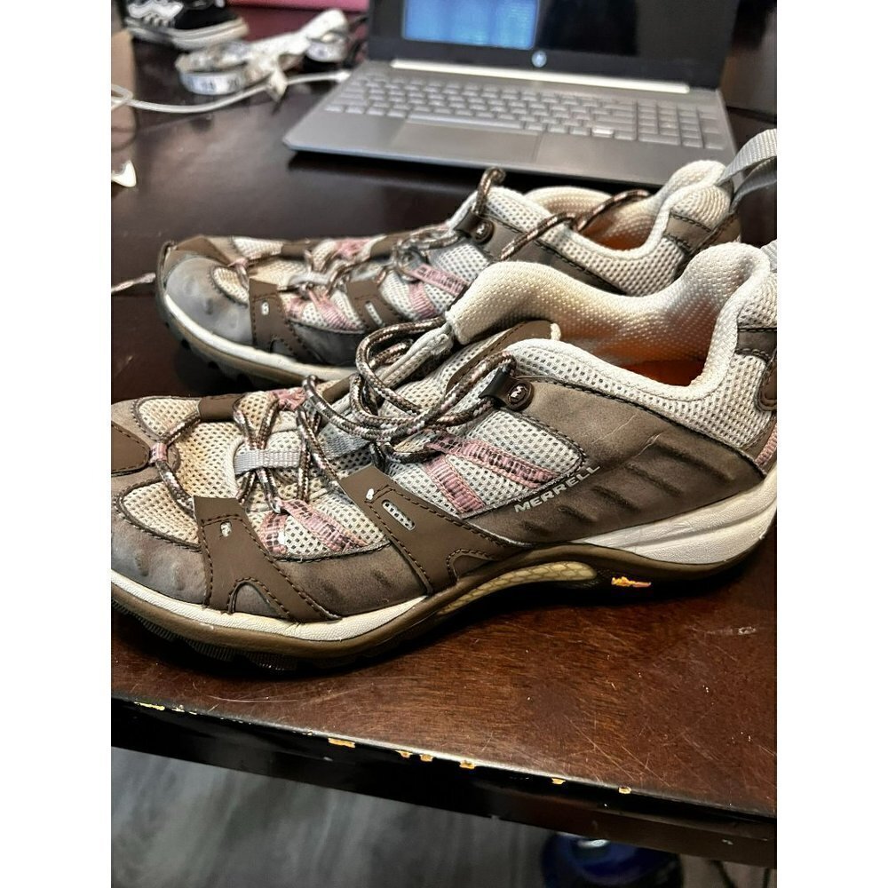 Women's Merrell Footwear Pink & Brown Shoes Size 8.5 [GOOD] - Picture 4 of 5